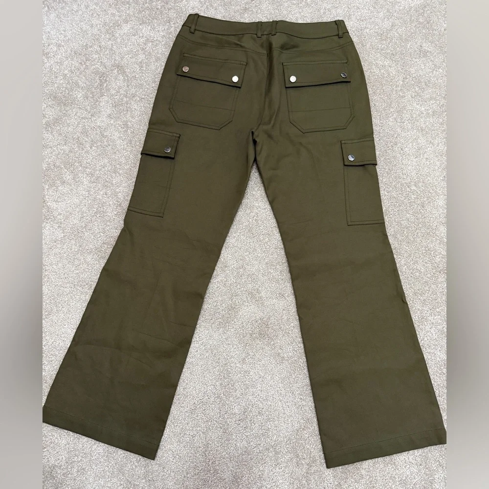 Michael Kors Collection - Spruce Cotton Crop Flare Cargo Pant - size 4 - NWT